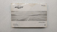 2011 Chevrolet Malibu Owners Manual Book Guide P/N:20786885 A OEM Used Auto Parts - Oemusedautoparts1.com