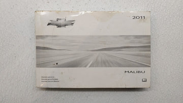 2011 Chevrolet Malibu Owners Manual Book Guide P/N:20786885 A OEM Used Auto Parts - Oemusedautoparts1.com