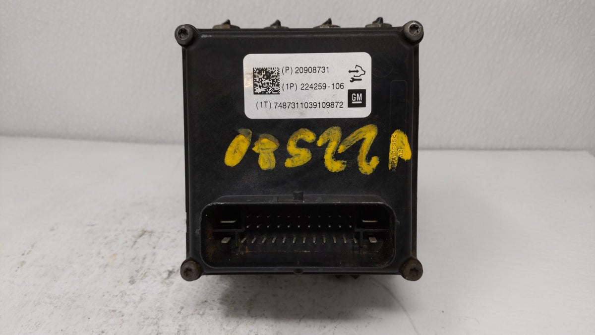 2011 Chevrolet Malibu Anti-Lock Brake ABS Pump Module Actuator OEM P/N:20908731 Fits OEM Used Auto Parts - Oemusedautoparts1