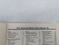 2011 Chevrolet Malibu Owners Manual Book Guide OEM Used Auto Parts - Oemusedautoparts1.com