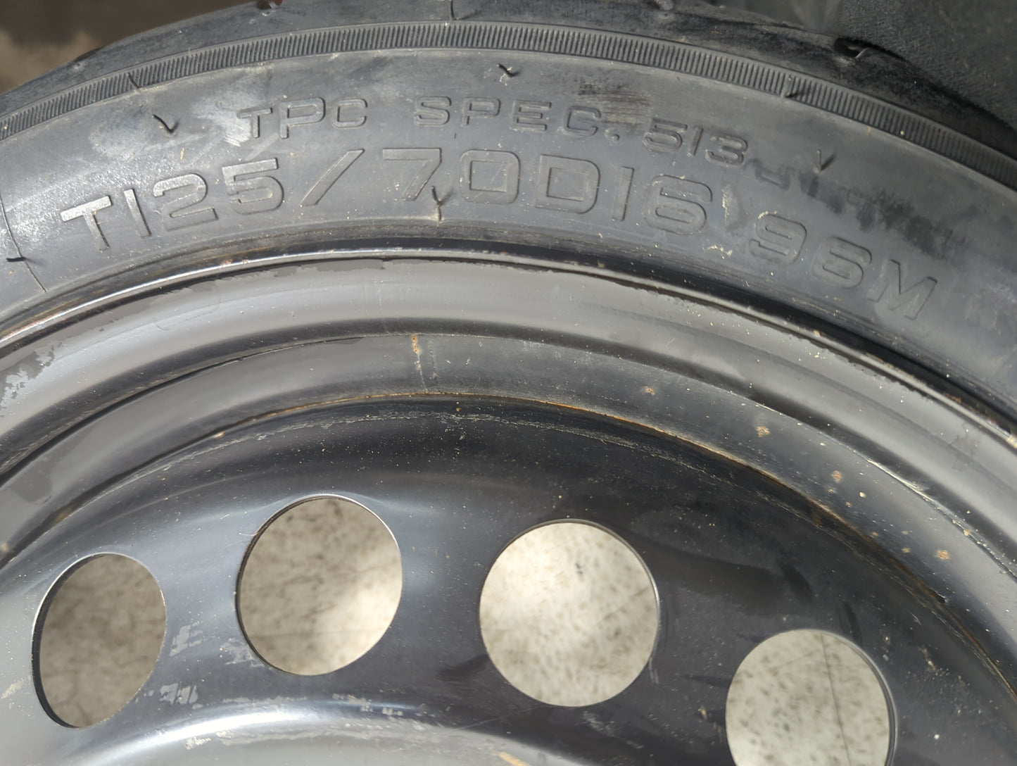 2004-2012 Chevrolet Malibu Spare Donut Tire Wheel Rim Oem 5036736 - Oemusedautoparts1.com