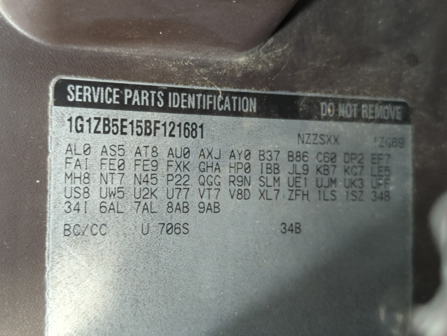 2011 Chevrolet Malibu Passenger Glove Box Door Storage Compartment 694284 - Oemusedautoparts1.com