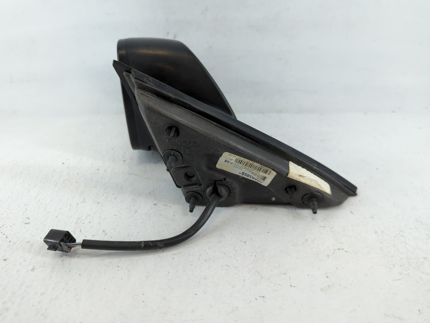2008-2012 Chevrolet Malibu Driver Left Side View Manual Door Mirror Black - Oemusedautoparts1.com
