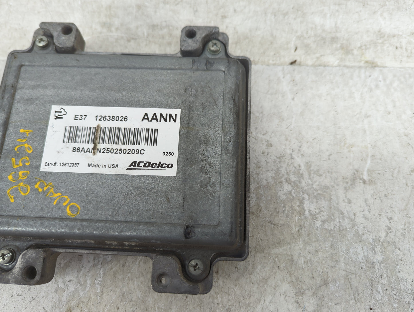 2007-2012 Chevrolet Malibu PCM Engine Control Computer ECU ECM PCU OEM P/N:12638026 12612397 Fits OEM Used Auto Parts - Oemu