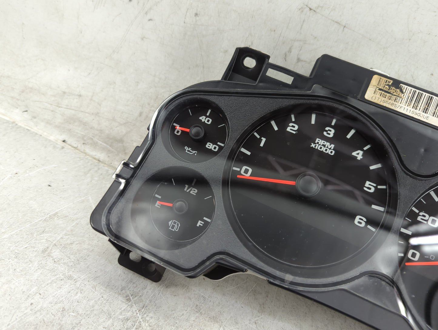 2008-2013 Chevrolet Silverado 1500 Instrument Cluster Speedometer Gauges P/N:25533801159HSCV 6031615 Fits OEM Used Auto Part