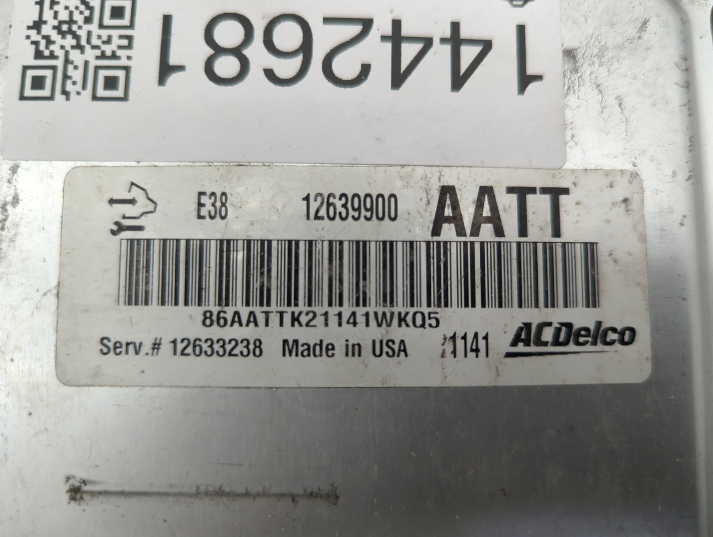 2010-2013 Chevrolet Silverado 1500 PCM Engine Control Computer ECU ECM PCU OEM P/N:12639900 12633238 Fits OEM Used Auto Part