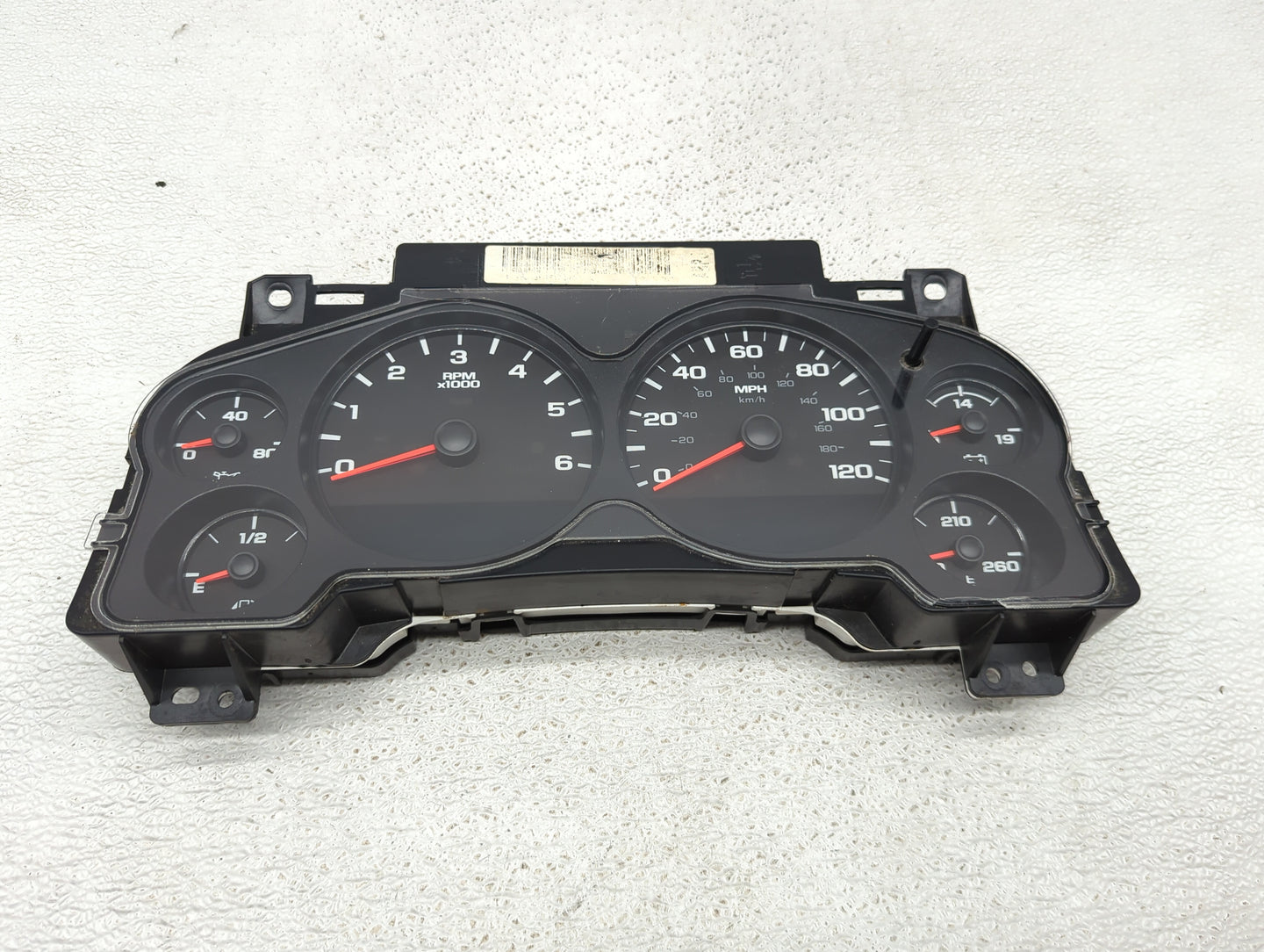 2008-2013 Chevrolet Silverado 1500 Instrument Cluster Speedometer Gauges P/N:25533801159HSCV 6031615 Miles: Fits OEM Used Au