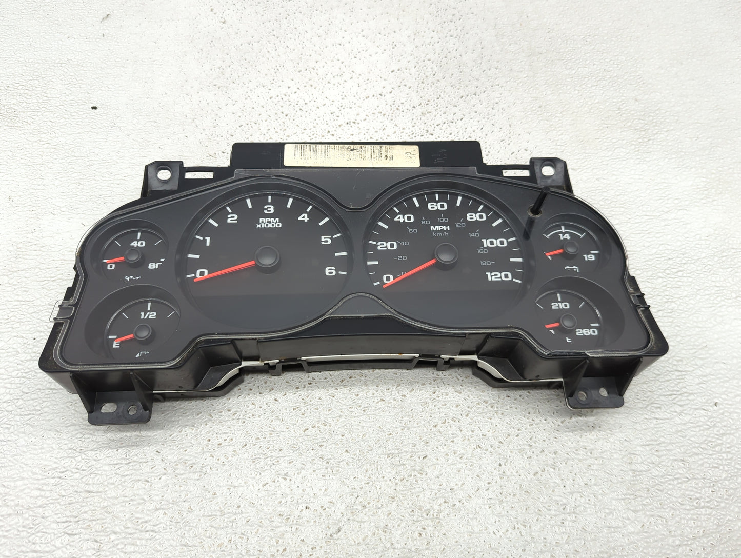 2008-2013 Chevrolet Silverado 1500 Instrument Cluster Speedometer Gauges P/N:25533801159HSCV 6031615 Miles: Fits OEM Used Au