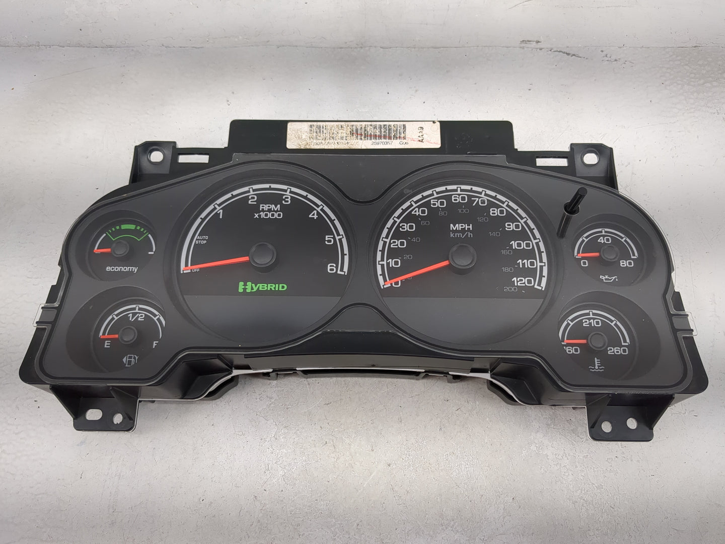 2010-2011 Chevrolet Silverado 1500 Instrument Cluster Speedometer Gauges P/N:25970357 Miles: Fits Fits 2010 2011 OEM Used Au