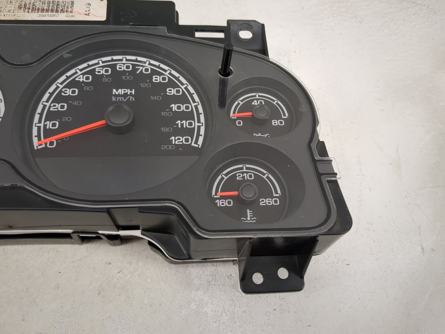 2010-2011 Chevrolet Silverado 1500 Instrument Cluster Speedometer Gauges P/N:25970357 Miles: Fits Fits 2010 2011 OEM Used Au
