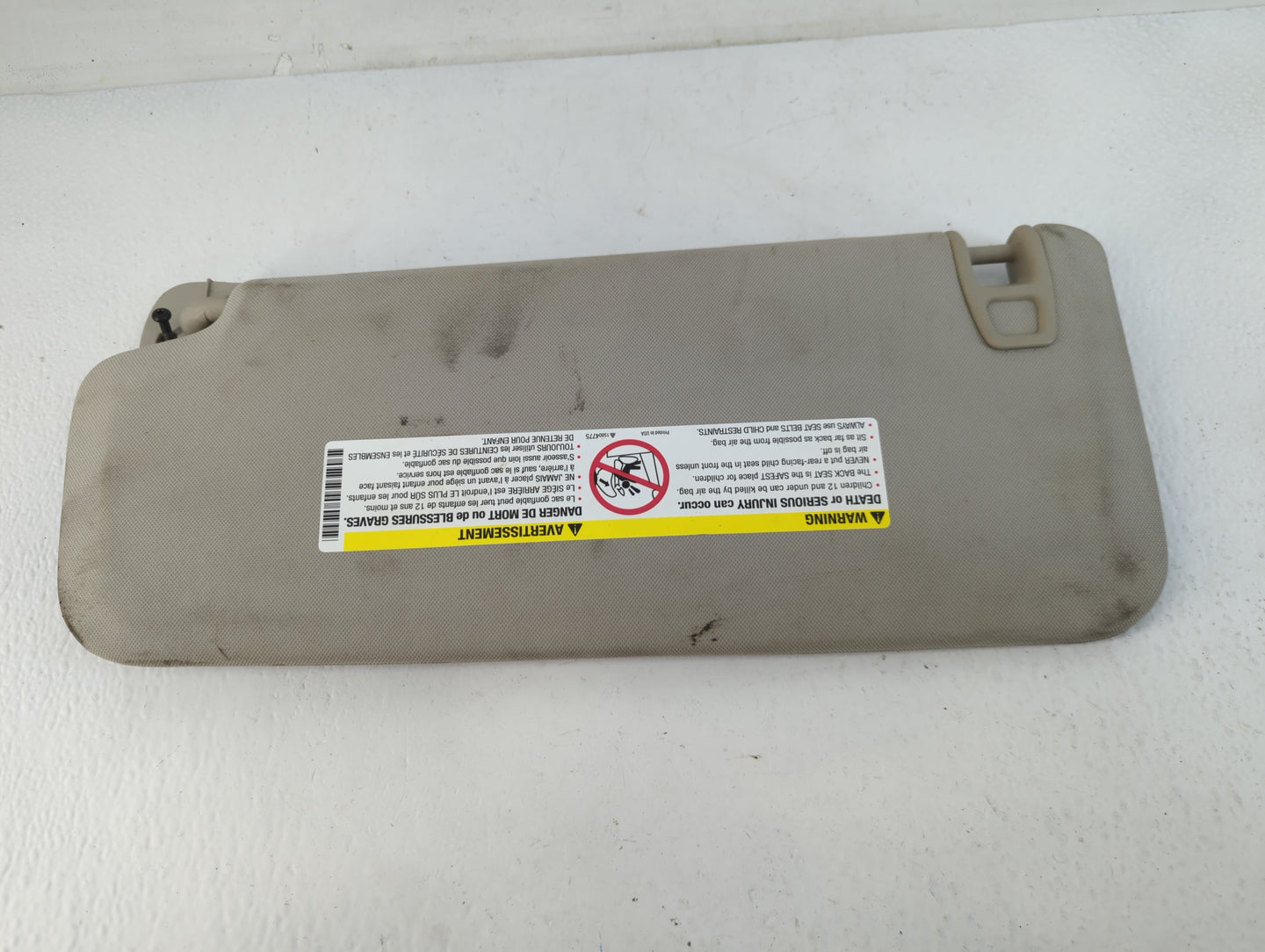 2007-2014 Chevrolet Silverado 2500 Sun Visor Shade Replacement Passenger Right Mirror Fits OEM Used Auto Parts - Oemusedauto