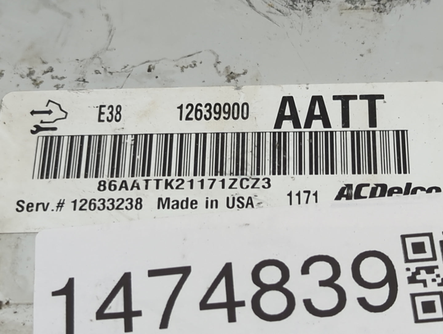 2010-2014 Chevrolet Tahoe PCM Engine Control Computer ECU ECM PCU OEM P/N:12639900 12633238 Fits OEM Used Auto Parts - Oemus