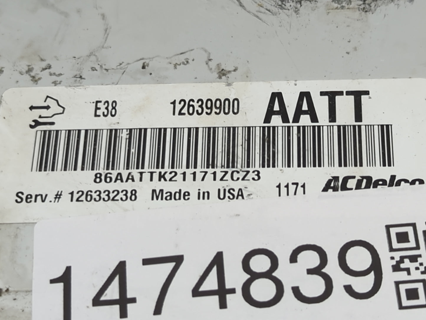 2010-2014 Chevrolet Tahoe PCM Engine Control Computer ECU ECM PCU OEM P/N:12639900 12633238 Fits OEM Used Auto Parts - Oemus