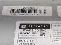 2011 Chevrolet Tahoe Radio AM FM Cd Player Receiver Replacement P/N:22776895 DW468100-6840 Fits OEM Used Auto Parts - Oemuse