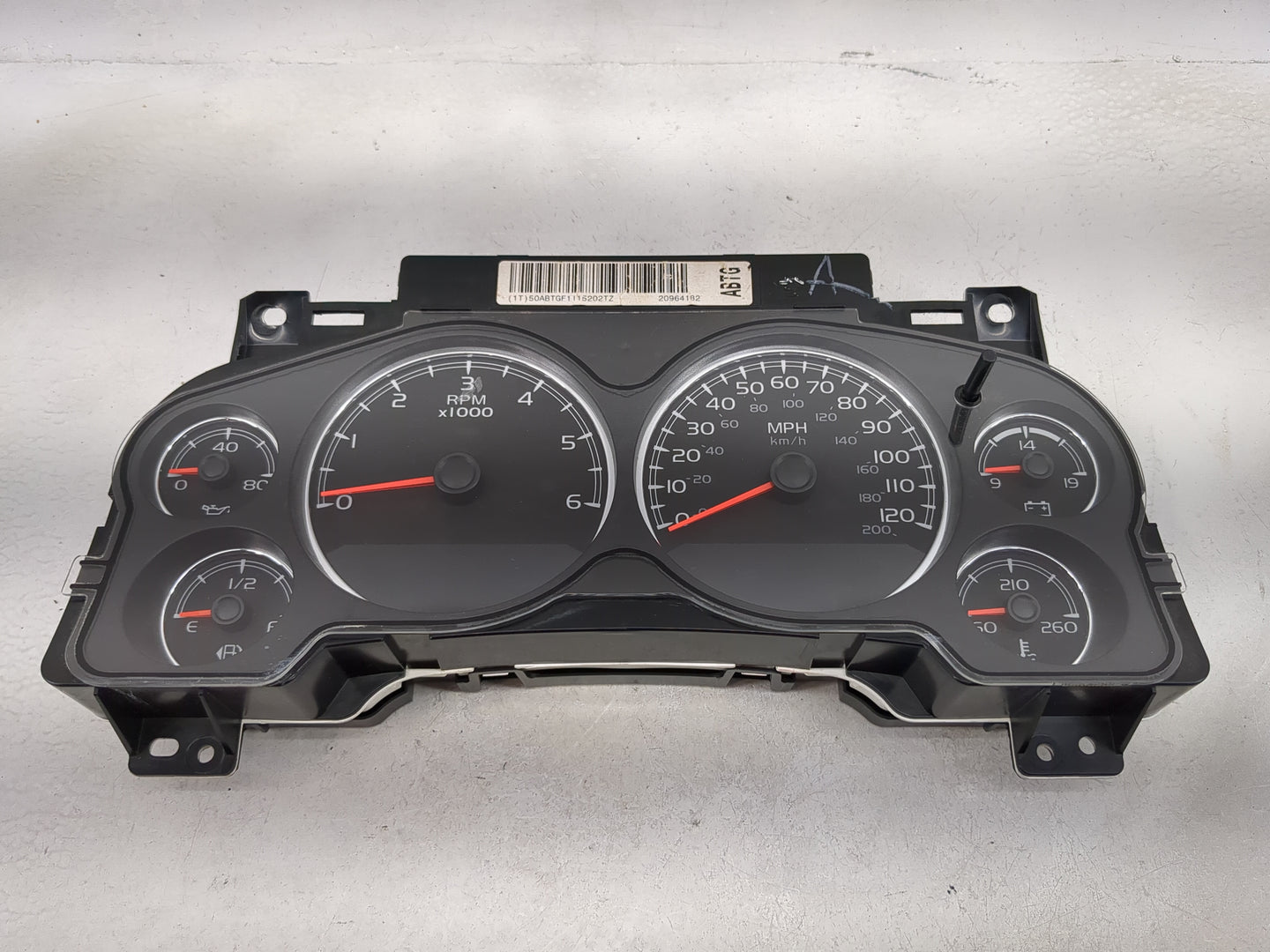 2009-2014 Chevrolet Tahoe Instrument Cluster Speedometer Gauges P/N:20964182 28255338 Miles: Fits OEM Used Auto Parts - Oemu