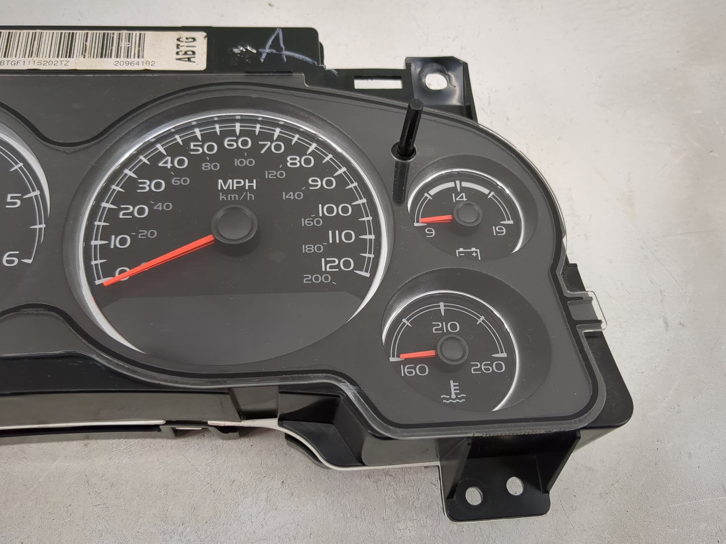 2009-2014 Chevrolet Tahoe Instrument Cluster Speedometer Gauges P/N:20964182 28255338 Miles: Fits OEM Used Auto Parts - Oemu