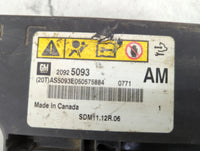 Chevrolet Traverse Safety Restraint Srs Airbag Control Module - Oemusedautoparts1.com