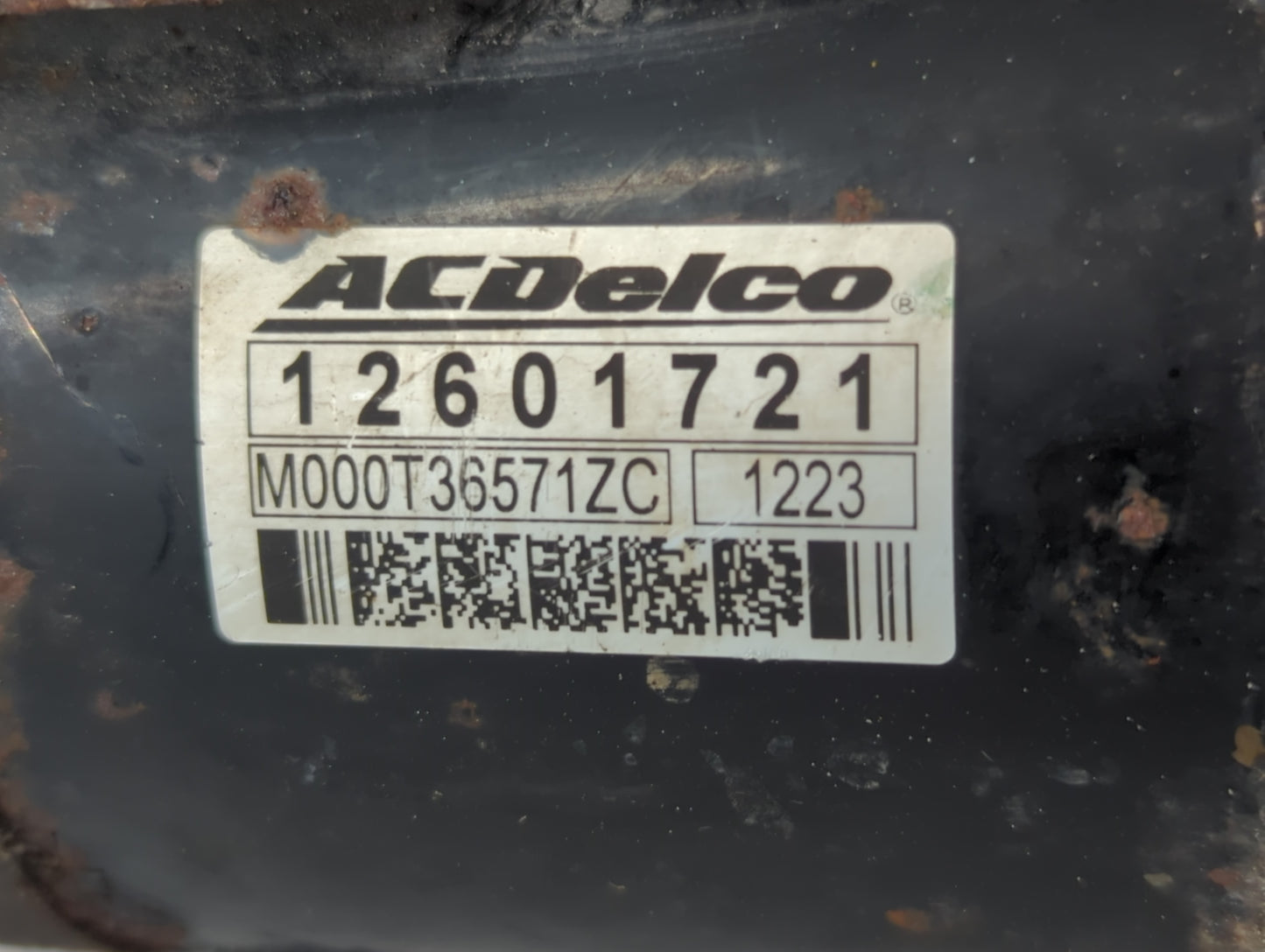 2011 Chevrolet Traverse Car Starter Motor Solenoid OEM P/N:M000T36571ZC 12601721 Fits OEM Used Auto Parts - Oemusedautoparts