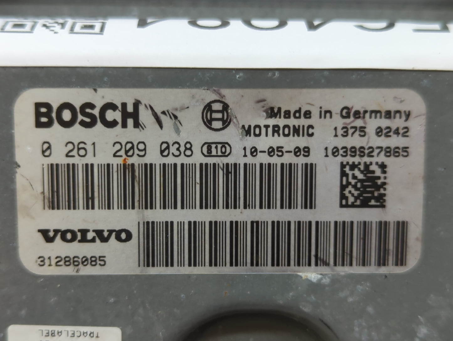 2011 Chevrolet V30 PCM Engine Control Computer ECU ECM PCU OEM P/N:0 261 209 038 Fits OEM Used Auto Parts - Oemusedautoparts