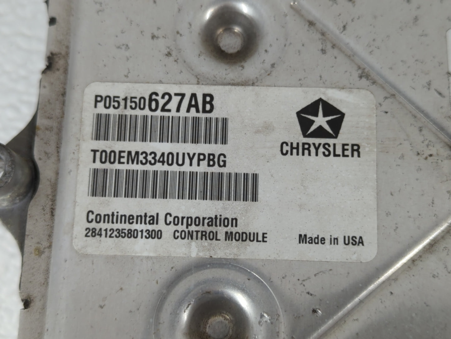 2011 Chrysler 200 PCM Engine Control Computer ECU ECM PCU OEM P/N:P05150627AB Fits OEM Used Auto Parts - Oemusedautoparts1.c