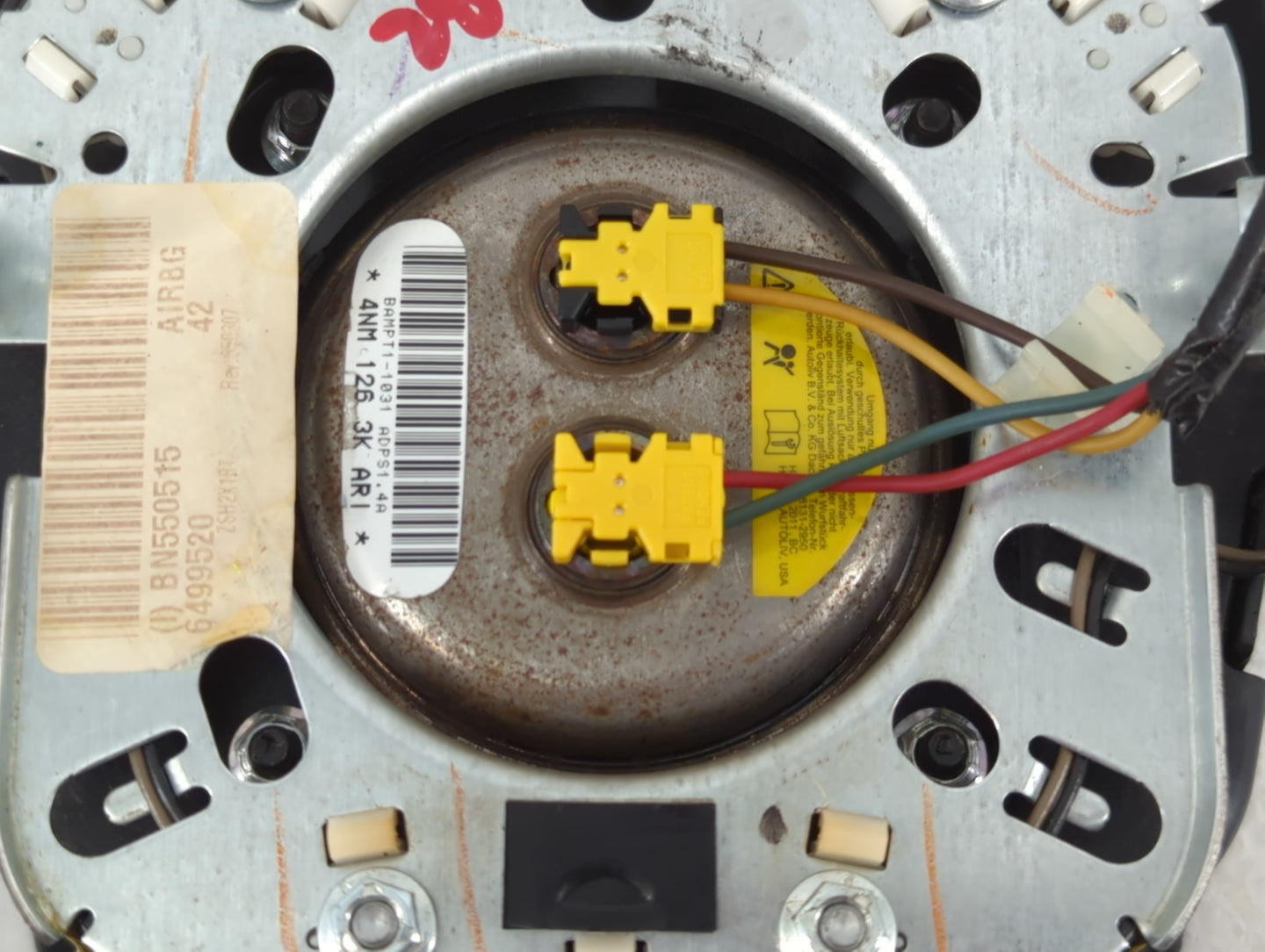 2011-2014 Chrysler 200 Air Bag Driver Left Steering Wheel Mounted P/N:BN550515 Fits Fits 2011 2012 2013 2014 OEM Used Auto P