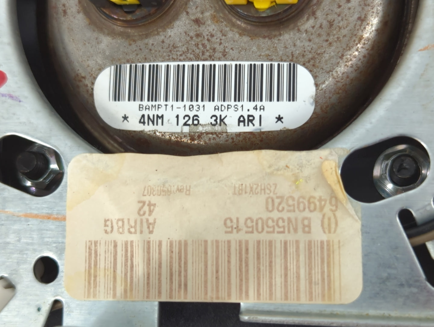 2011-2014 Chrysler 200 Air Bag Driver Left Steering Wheel Mounted P/N:BN550515 Fits Fits 2011 2012 2013 2014 OEM Used Auto P