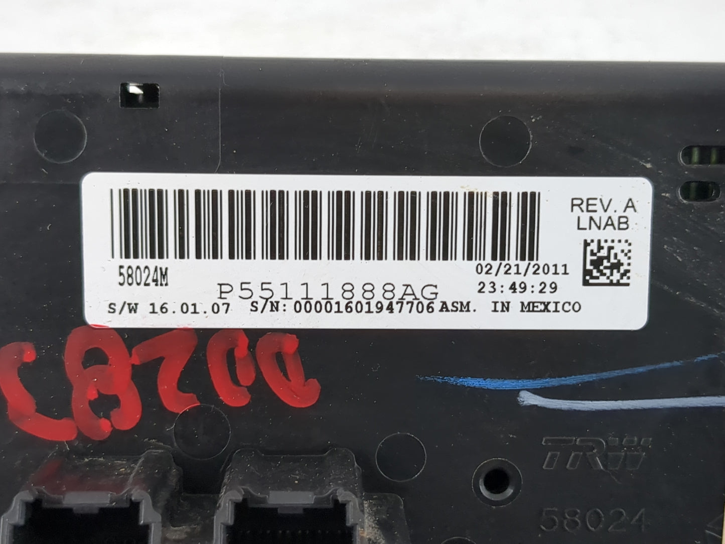 2011-2014 Chrysler 200 Climate Control Module Temperature AC/Heater Replacement P/N:P55111888AG Fits Fits 2010 2011 2012 201