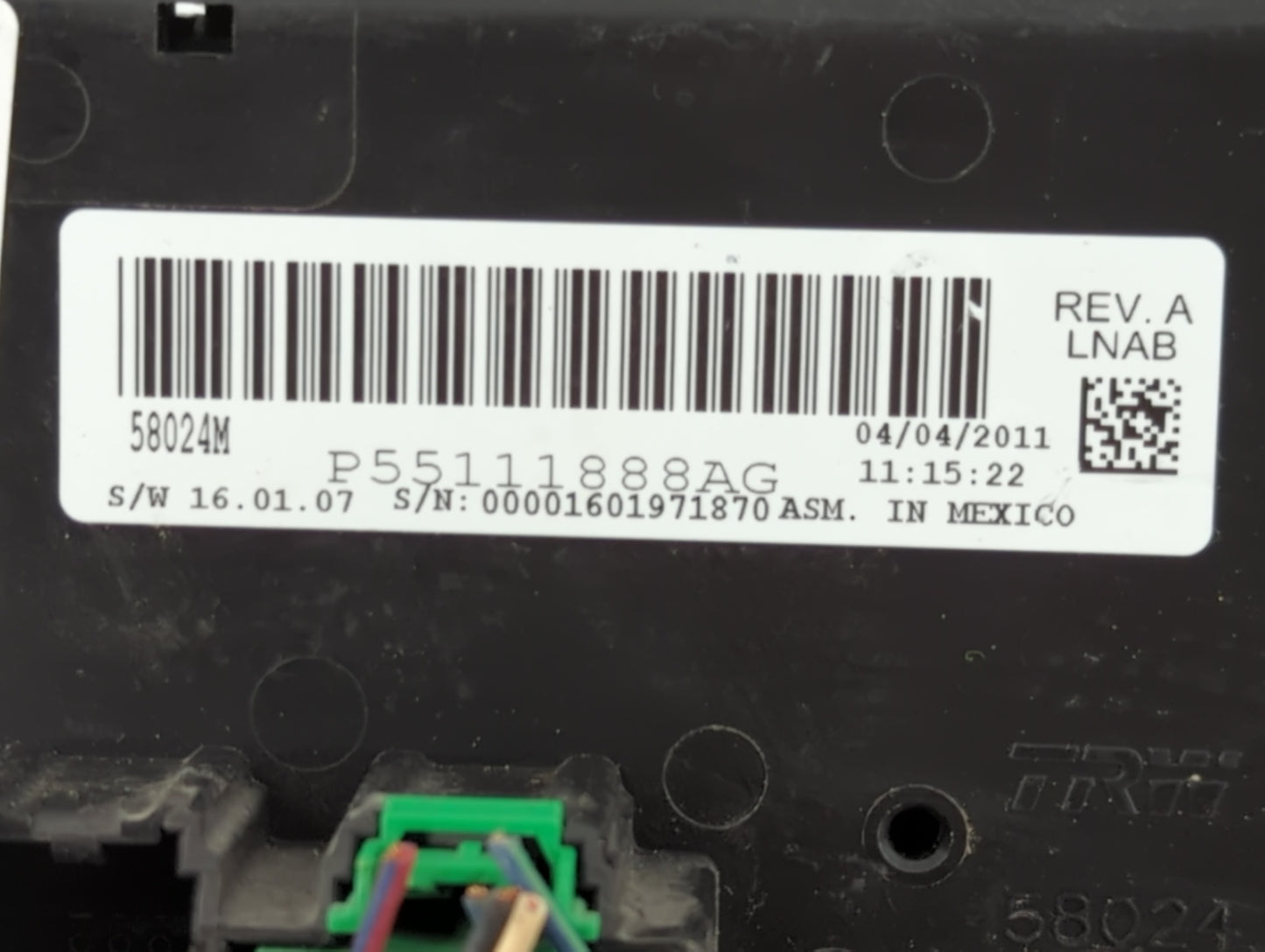 2011-2014 Chrysler 200 Climate Control Module Temperature AC/Heater Replacement P/N:P55111888AG Fits Fits 2011 2012 2013 201