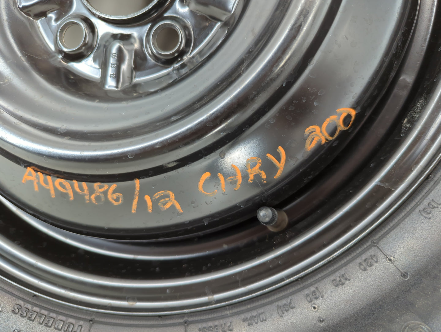 2011-2014 Chrysler 200 Spare Donut Tire Wheel Rim Oem - Oemusedautoparts1.com