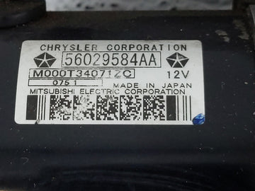 2011 Chrysler 200 Car Starter Motor Solenoid OEM P/N:56029584AA 22204 Fits OEM Used Auto Parts