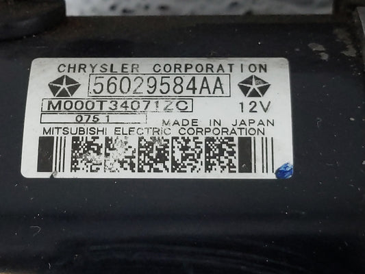 2011 Chrysler 200 Car Starter Motor Solenoid OEM P/N:56029584AA 22204 Fits OEM Used Auto Parts