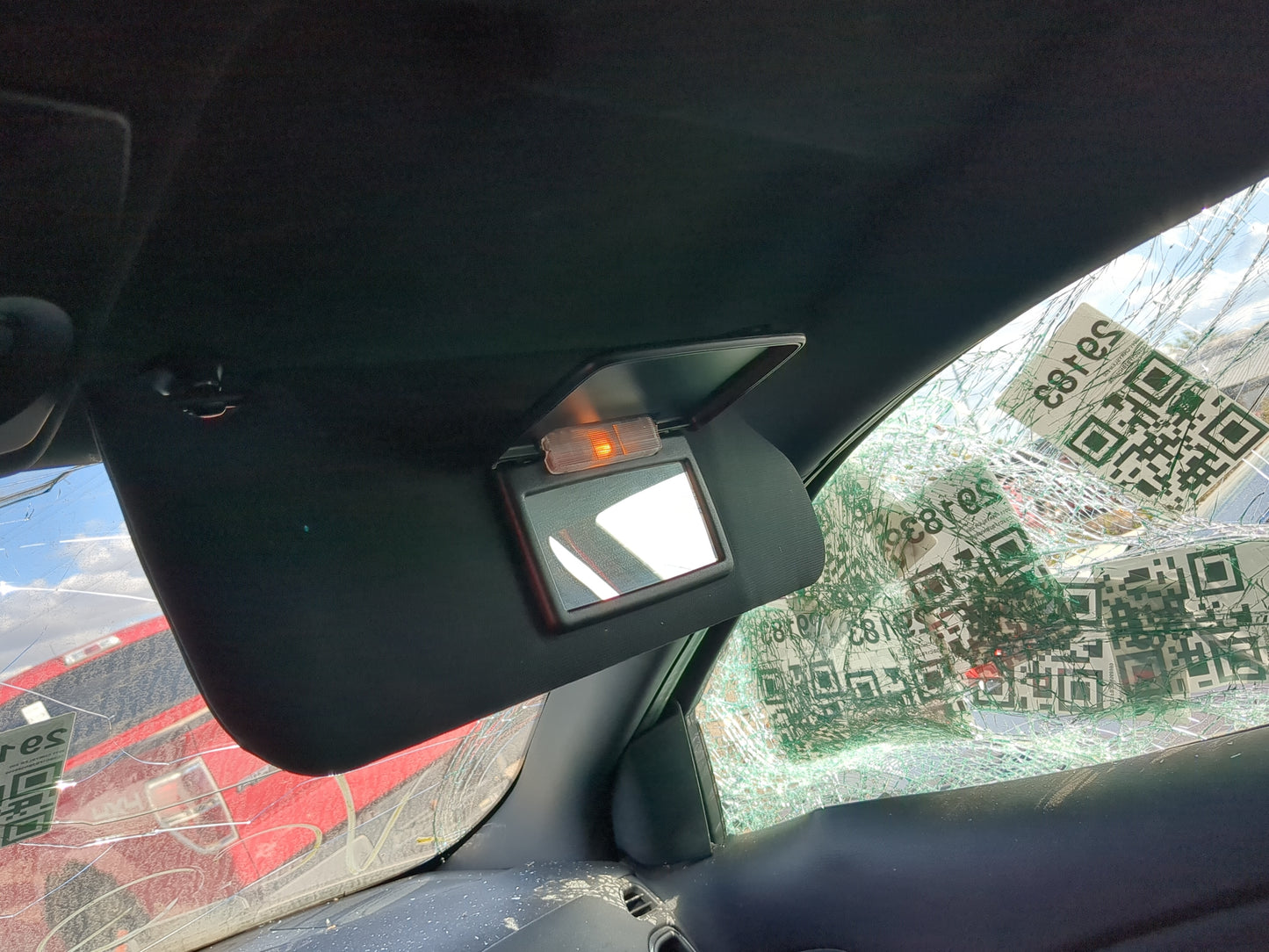 2011-2014 Chrysler 200 Sun Visor Shade Replacement Passenger Right Mirror Fits Fits 2011 2012 2013 2014 OEM Used Auto Parts 