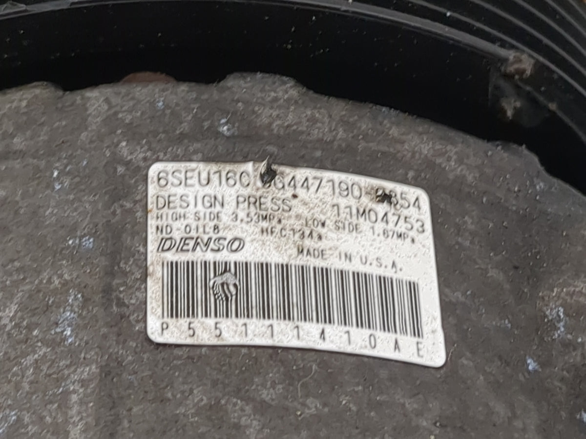 2011-2012 Chrysler 200 Air Conditioning A/c Ac Compressor Oem - Oemusedautoparts1.com