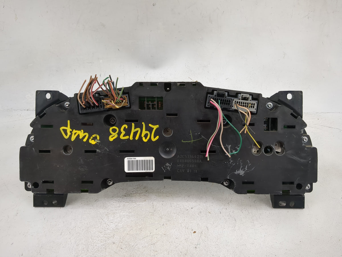 2011 Chrysler 200 Instrument Cluster Speedometer Gauges P/N:P56046514AC 04840659AA Miles:211K Fits Fits 2012 2013 2014 OEM U