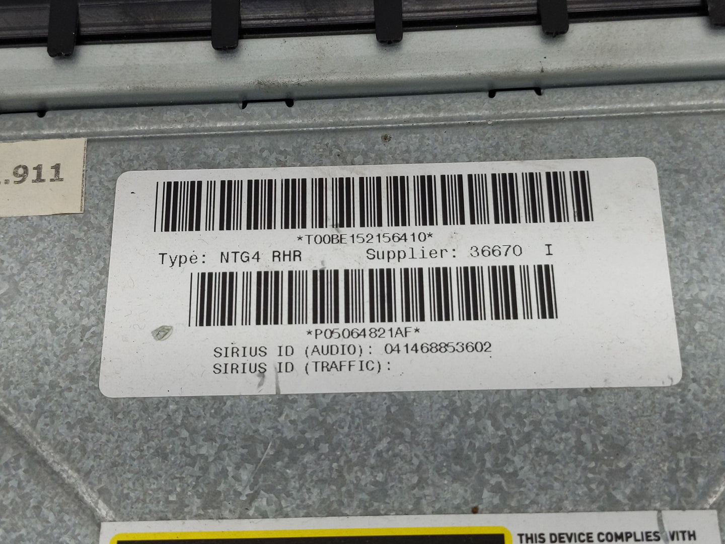 2011-2013 Chrysler 200 Radio AM FM Cd Player Receiver Replacement P/N:P05064821AF T00BE152156410 Fits Fits 2011 2013 2014 OE