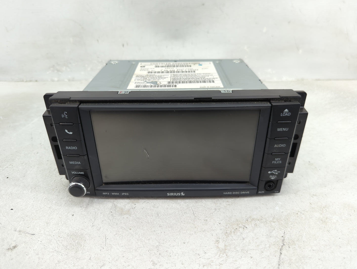 2011-2012 Chrysler 200 Radio AM FM Cd Player Receiver Replacement P/N:P05064836AG Fits Fits 2011 2012 OEM Used Auto Parts - 