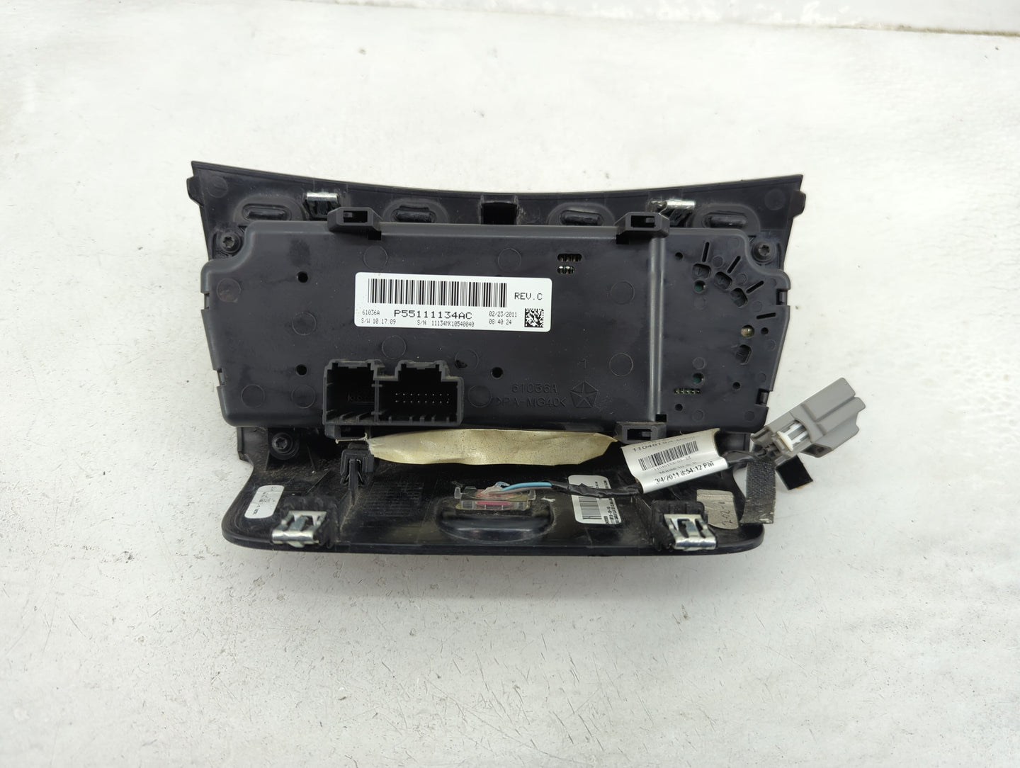 2011-2014 Chrysler 200 Climate Control Module Temperature AC/Heater Replacement P/N:P55111134AC Fits OEM Used Auto Parts - O