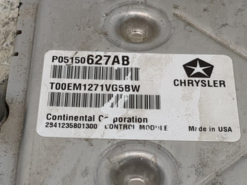 2011 Chrysler 200 PCM Engine Control Computer ECU ECM PCU OEM P/N:P05150627AB T00EM1271VG5BW, P68057008AD OEM Used Auto Parts