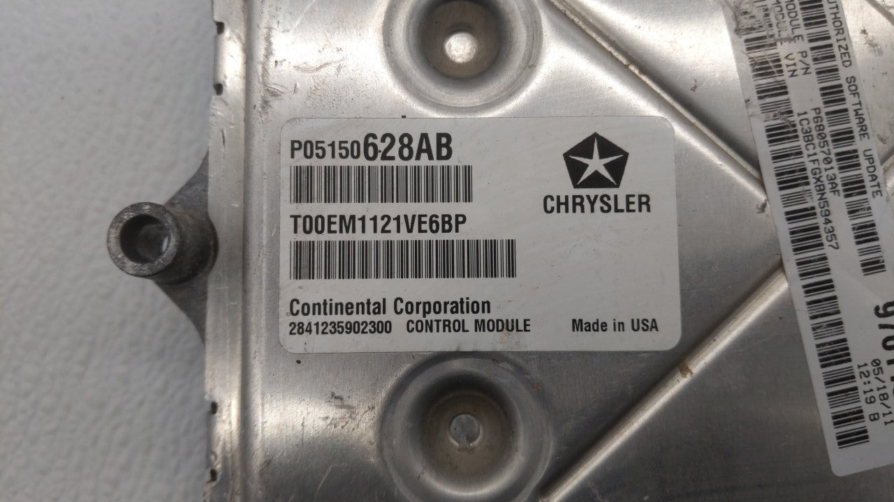2011 Chrysler 200 PCM Engine Control Computer ECU ECM PCU OEM P/N:P05150628AB P68057013AF, P68057013AD Fits OEM Used Auto Pa