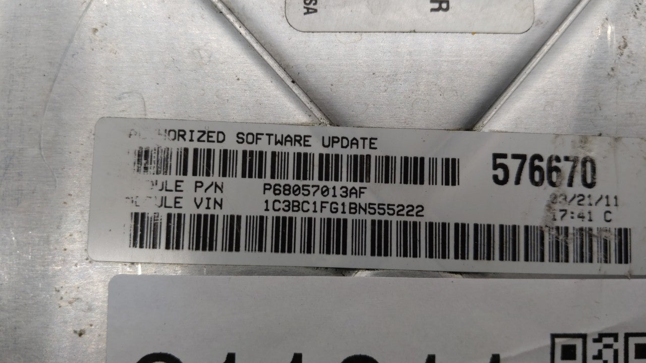 2011 Chrysler 200 PCM Engine Control Computer ECU ECM PCU OEM P/N:P05150628AB P68057013AF, P68057013AD, P68057013AC Fits OEM