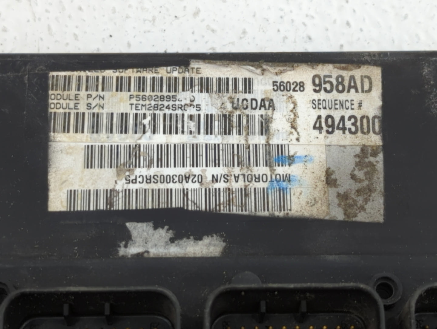 2011 Chrysler 200 PCM Engine Control Computer ECU ECM PCU OEM P/N:P05150628AB P68057013AF, P68057013AD, P68057013AC Fits OEM