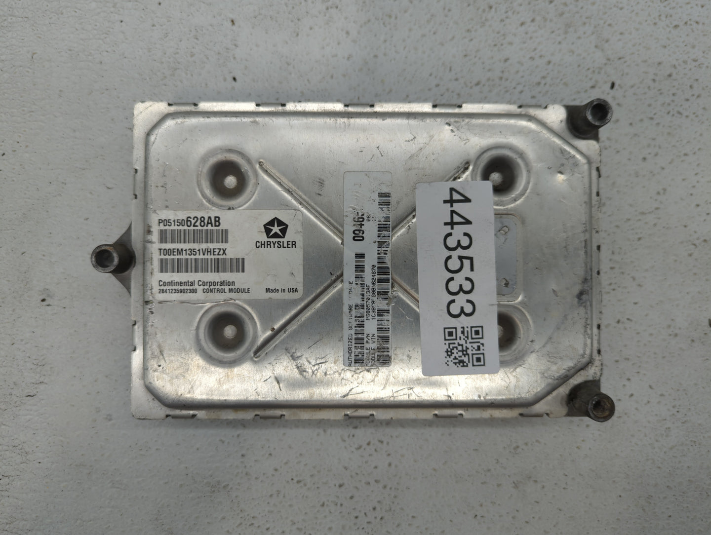 2011 Chrysler 200 PCM Engine Control Computer ECU ECM PCU OEM P/N:P05150855AC P68057013AF, P05150628AB, P68057013AD Fits OEM