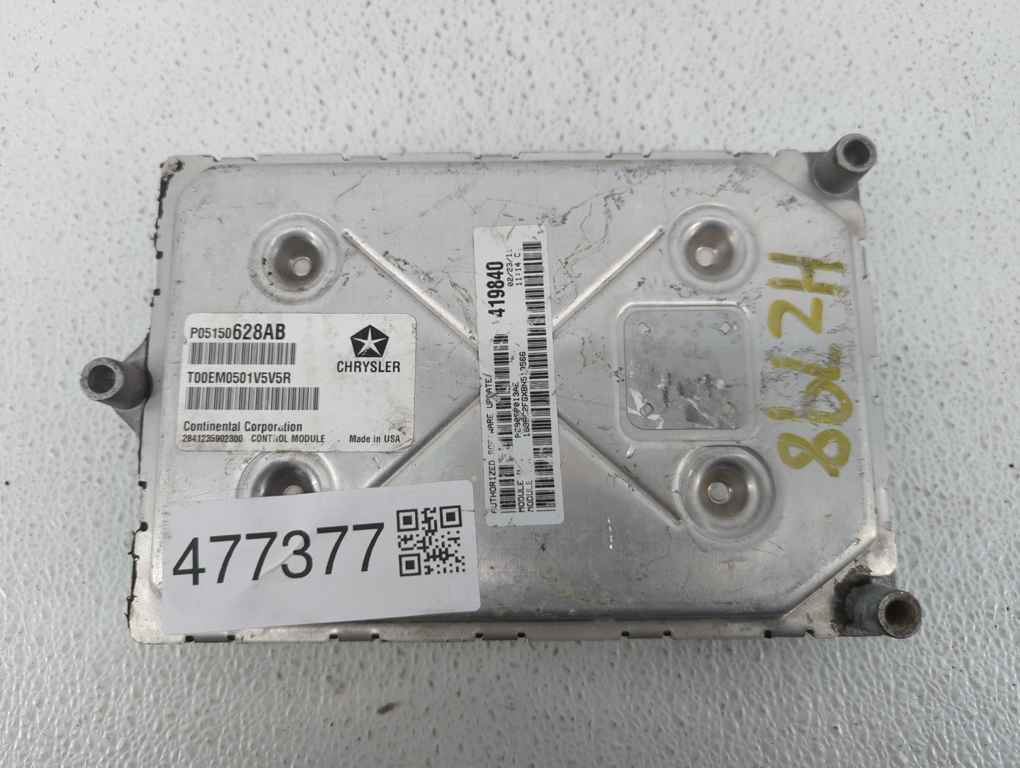 2011 Chrysler 200 PCM Engine Control Computer ECU ECM PCU OEM P/N:P05150628AB P05150855AC, P68057013AF, P68057013AD Fits OEM