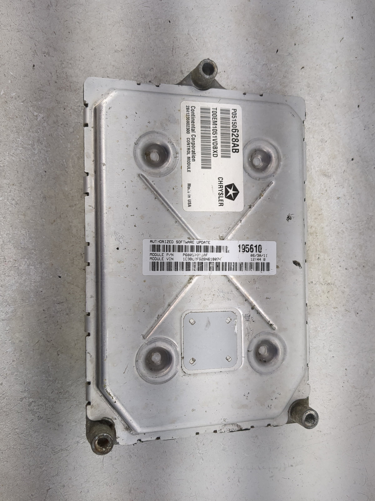 2011 Chrysler 200 PCM Engine Control Computer ECU ECM PCU OEM Fits OEM Used Auto Parts - Oemusedautoparts1.com
