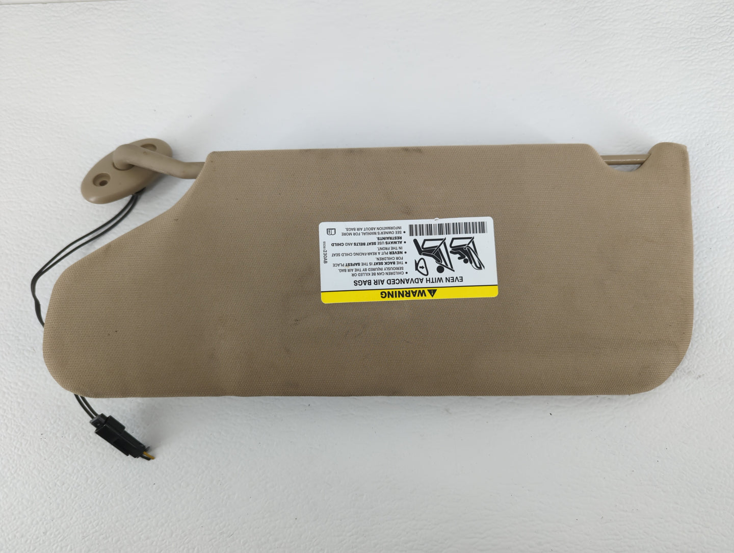 2011-2014 Chrysler 200 Sun Visor Shade Replacement Passenger Right Mirror Fits Fits 2011 2012 2013 2014 OEM Used Auto Parts 