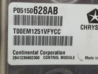 2011 Chrysler 200 PCM Engine Control Computer ECU ECM PCU OEM P/N:P05150628AB P68057013AF Fits OEM Used Auto Parts - Oemused