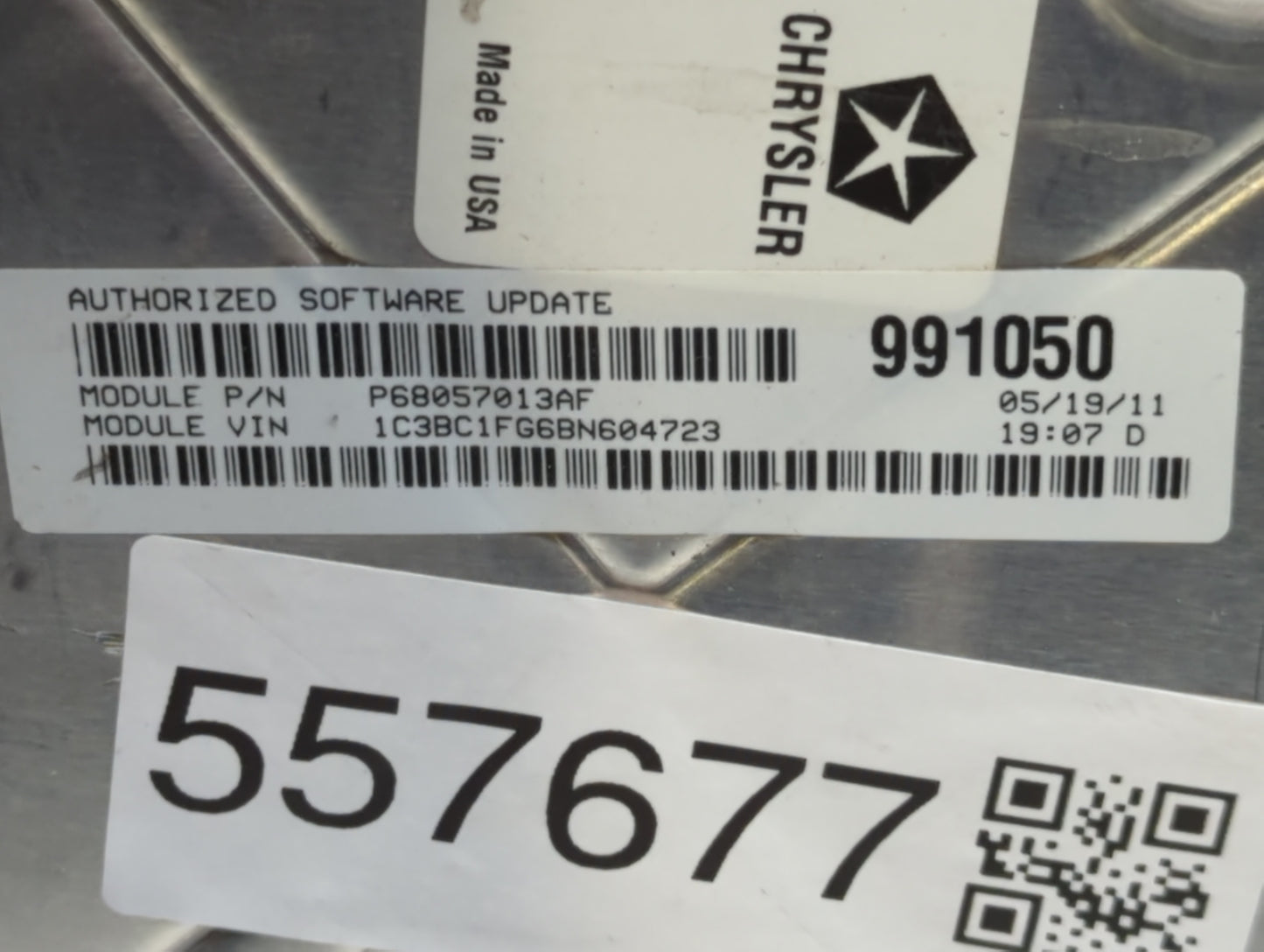 2011 Chrysler 200 PCM Engine Control Computer ECU ECM PCU OEM P/N:P05150628AB P68057013AF Fits OEM Used Auto Parts - Oemused