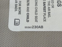 2011-2014 Chrysler 200 Sun Visor Shade Replacement Passenger Right Mirror Fits Fits 2011 2012 2013 2014 OEM Used Auto Parts 