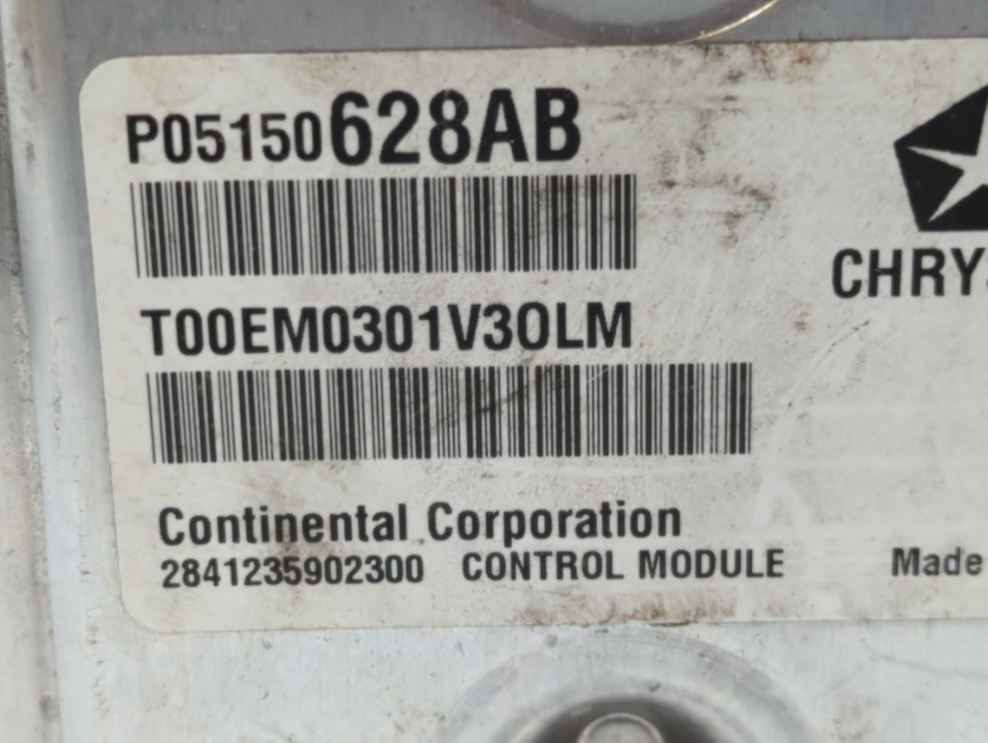2011 Chrysler 200 PCM Engine Control Computer ECU ECM PCU OEM P/N:P05150628AB Fits OEM Used Auto Parts - Oemusedautoparts1.c