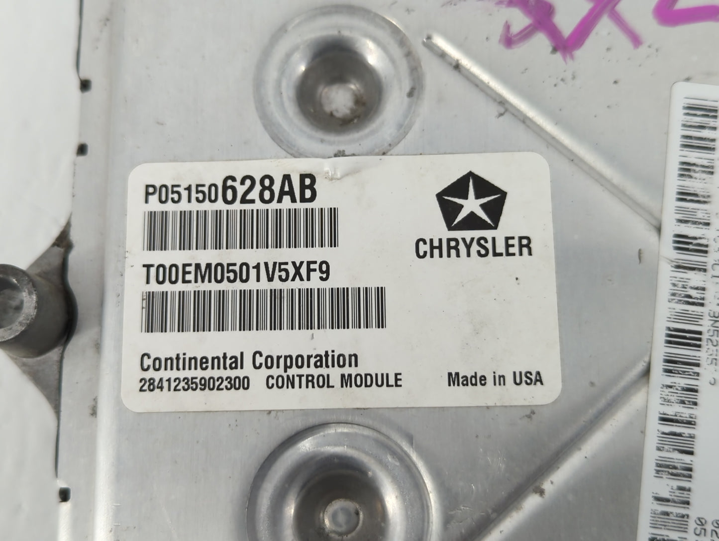 2011 Chrysler 200 PCM Engine Control Computer ECU ECM PCU OEM P/N:417360 Fits OEM Used Auto Parts - Oemusedautoparts1.com